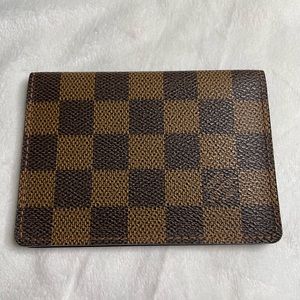 Louis Vuitton Damier Ebene Vertical Pass Case Card Holder  🤎